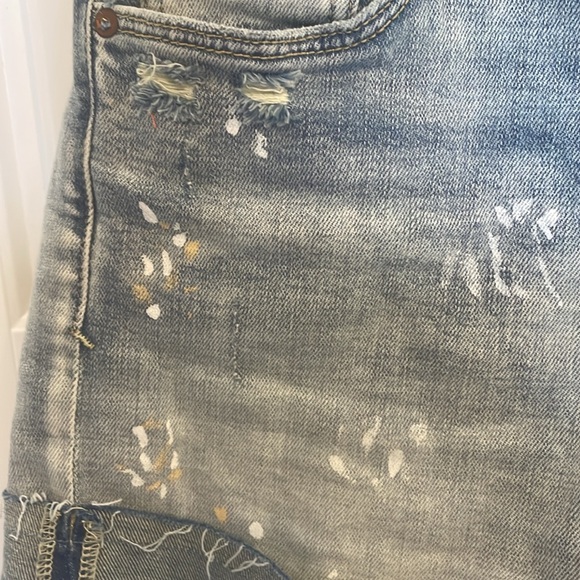 Anthropologie Pilcro Distressed Denim Shorts - Picture 2 of 6